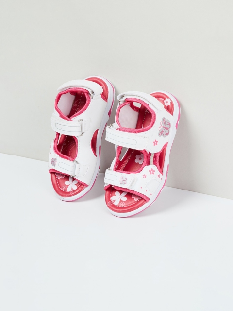 

max Girls White Comfort Sandals