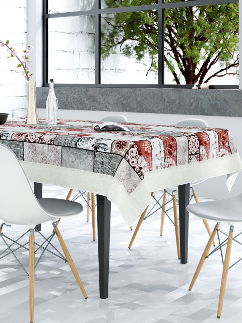 

Clasiko Grey & Grey Printed 6-Seater PVC Table Cover