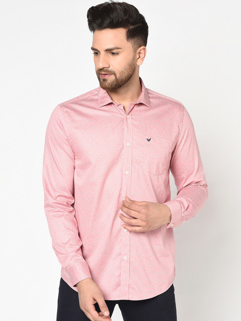 

Blackberrys Men Pink India Slim Fit Printed Casual Shirt