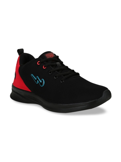 

Campus Men Black Mesh Running Shoes