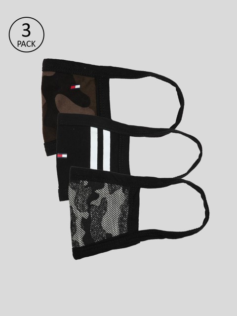 

Skidlers Unisex Pack Of 3 2-Ply Ultrasoft Reusable Cloth Masks, Black