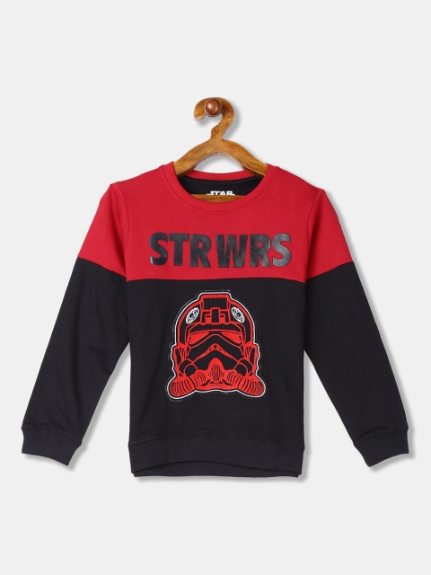 Cherokee Boys Black Printed Sweatshirt
