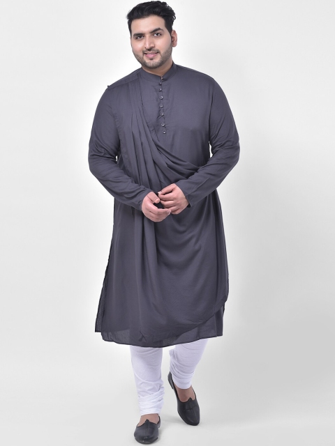 

DEYANN PLUS Men Grey Kurta