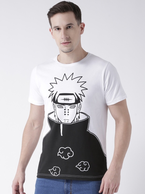 

ComicSense.xyz Men White Printed Round Neck T-shirt