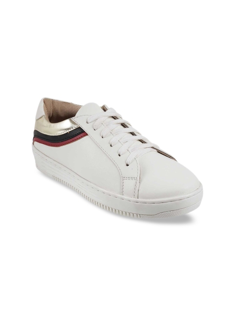 

Metro Women White & Red Striped Sneakers