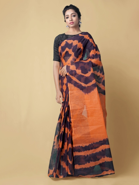 

Unnati Silks Burgundy Pure Cotton Printed Kota Saree