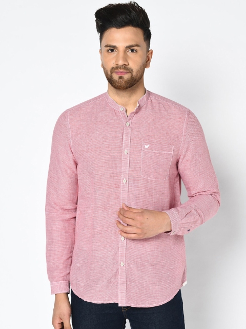 

Blackberrys Men Red Slim Fit Printed Casual Shirt