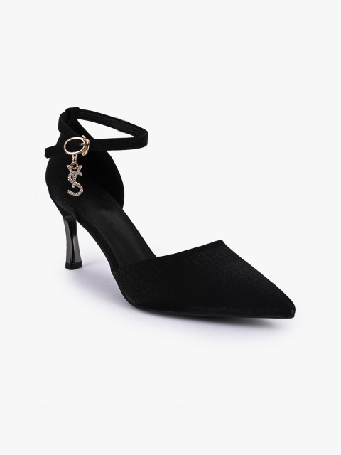 

BuckleUp Women Black Solid Pumps