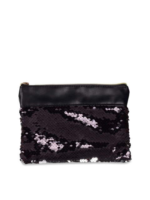 

Doodle Women Black Sequin Embellished Pouch