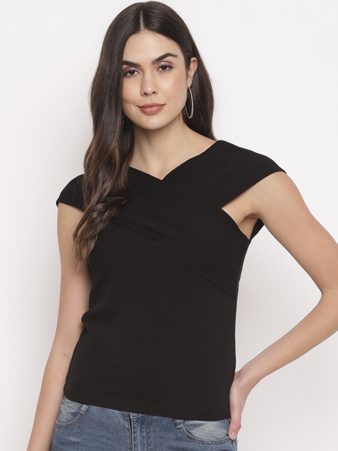 

Mayra Women Black regular top