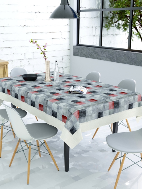

Clasiko Grey & Black Checked 6-Seater PVC Table Cover