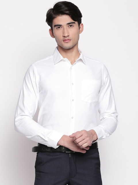 

RICHARD PARKER by Pantaloons Men White Slim Fit Solid Formal Shirt