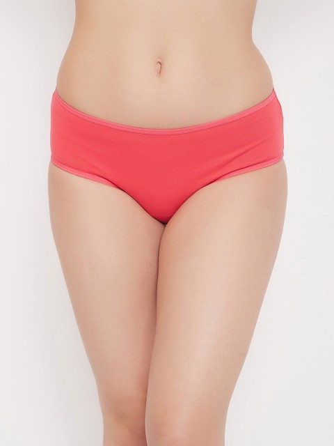 

Clovia Women Orange Solid Hipster Briefs PN3350T14