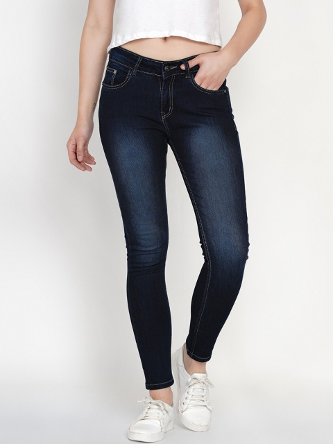 

Texco Women Blue Slim Fit Mid-Rise Clean Look Jeans
