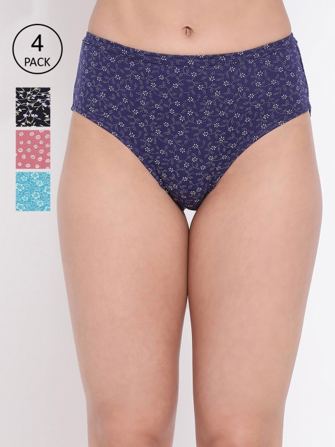 

LYRA Women Pack Of 4 Assorted Hipster Briefs-LYRA_PTY_214