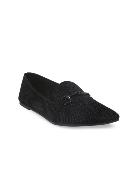 

Forever Glam by Pantaloons Women Black Woven Design Loafers