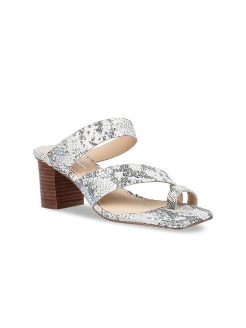 

Vanilla Moon Women White Textured Leather Block Heels