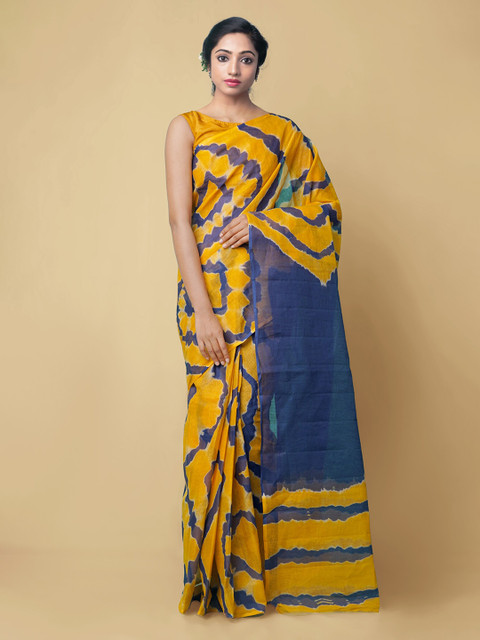

Unnati Silks Blue Printed Kota Saree