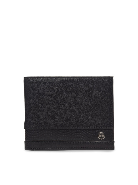 

Carlton London Men Black RFID Leather Two Fold Wallet