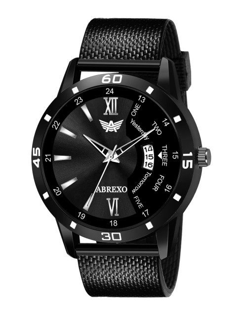 

Abrexo Men Black Analogue Watch
