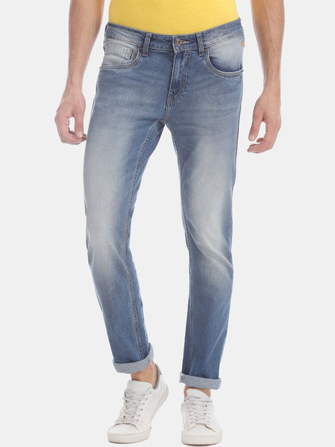 

Flying Machine Men Blue Slim Fit Low-Rise Clean Look Stretchable Jeans