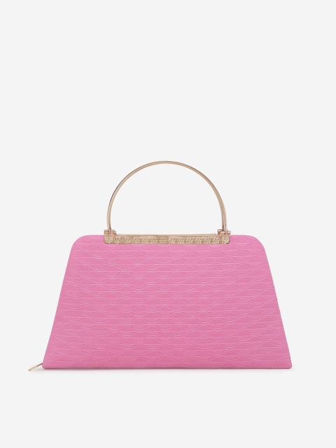

Element Cart Pink Textured Clutch