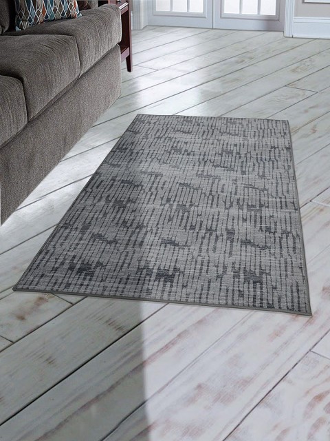

RUGSMITH Grey Digital Printed Anti-Skid Carpet