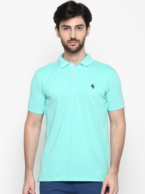 

Cantabil Men Green Solid Polo Collar T-shirt