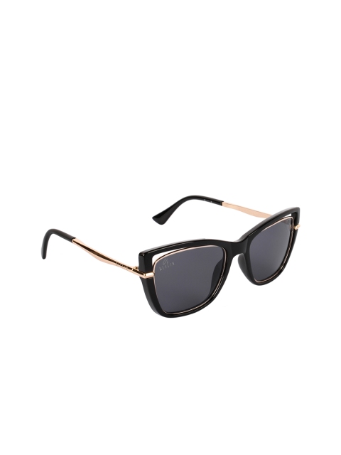 

Aislin Women Black & Rose Gold Cateye Sunglasses ES_14473-82-AS-2024-BLK-BKGL-CEWF-59-G