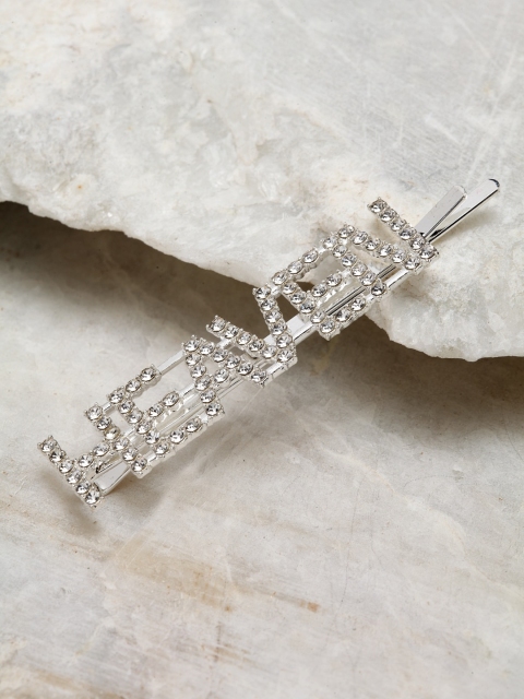

Ferosh Silver-Toned Embellished Bobby Pins