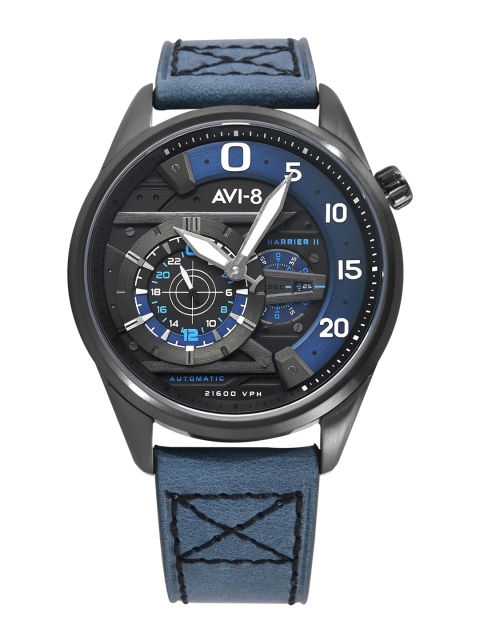 AVI-8 Men Black Hawker Harrier Analogue Watch AV-4070-02
