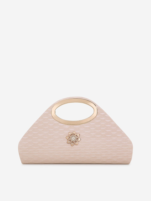 

Element Cart Beige Textured Clutch
