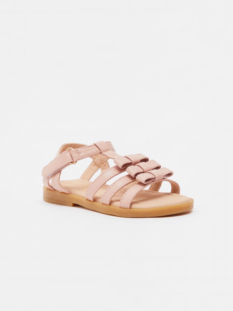 

shoexpress Girls Pink Solid Open Toe Flats