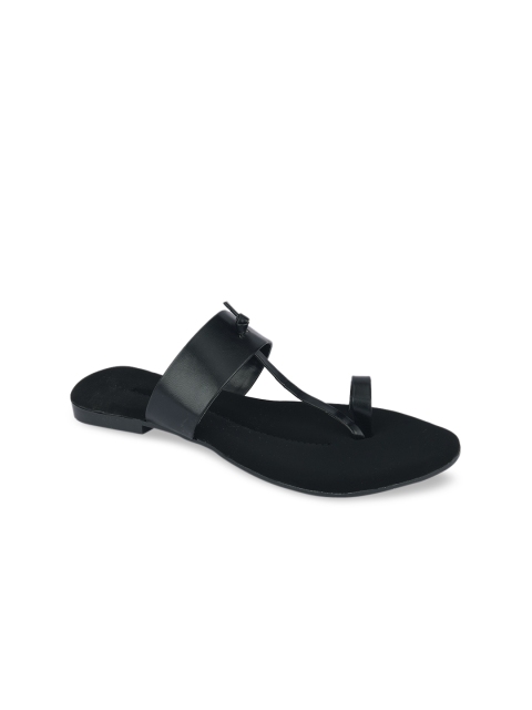 

DESI COLOUR Women Black Solid Ballerinas