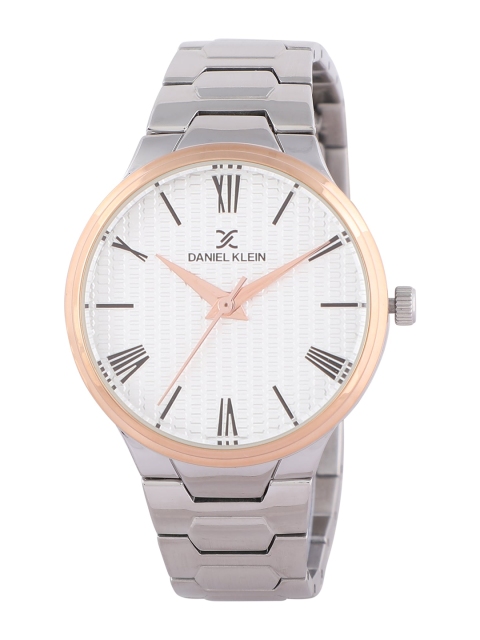 

Daniel Klein Men White & Silver-Toned Analogue Watch DK11916-3