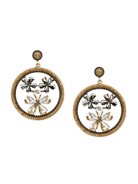 

TOKYO TALKIES X rubans FASHION ACCESSORIES Gold-Plated Circular Drop Earrings