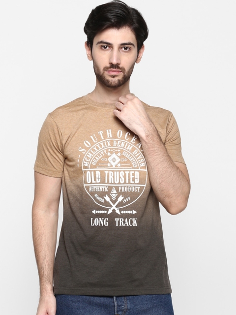 

Cantabil Men Brown Printed Round Neck T-shirt