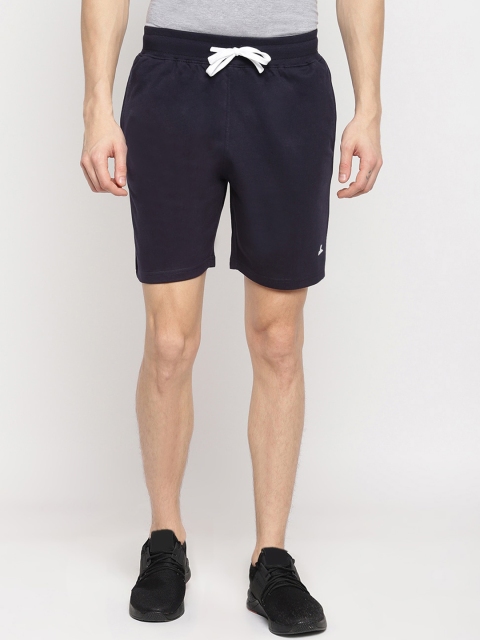 

SPARROWHAWK Men Navy Blue Solid Regular Fit Sports Shorts
