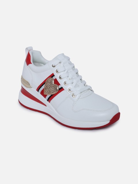 

ALDO Women White Colourblocked Sneakers