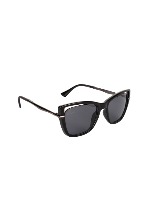 

Aislin Women Black Lens & Cateye Sunglasses ES_14474-82-AS-2024-BLK-BKGN-CEWF-59-G