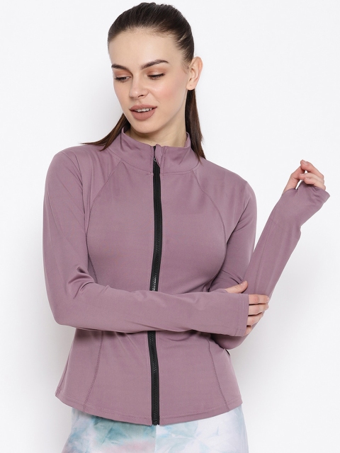 

iki chic Women Pink Solid High Neck T-shirt