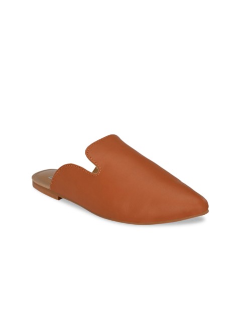 

Zebba Women Tan Brown Solid Mules