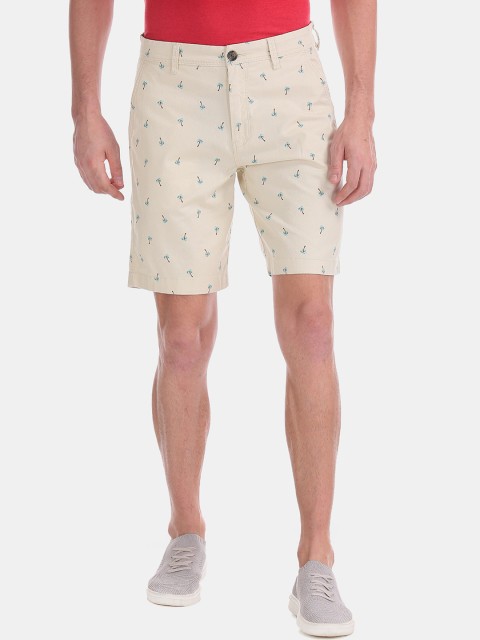 

Aeropostale Men White Printed Regular Fit Regular Shorts