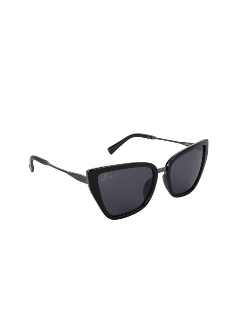 

Aislin Women Black Lens & Cateye Sunglasses ES_14464-82-AS-2002-BLK-BKGN-CEWF-63-G