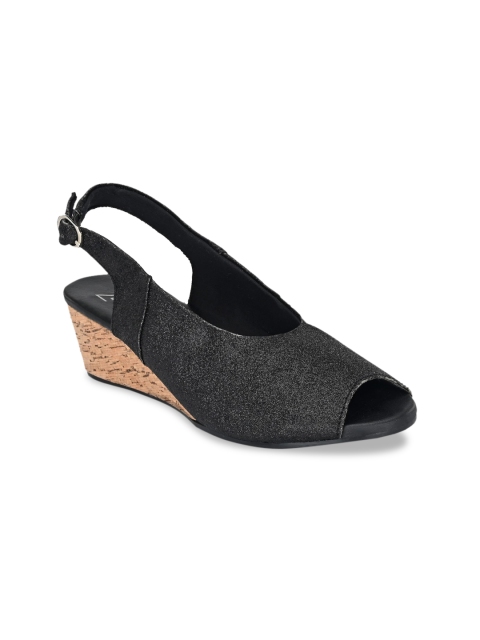 

Zebba Women Black Solid Pumps
