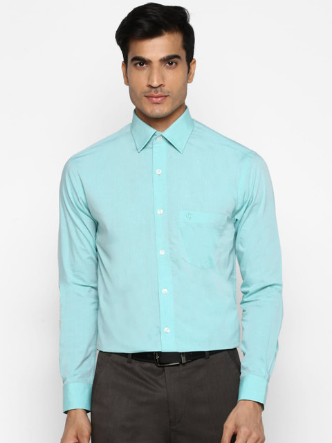

Cantabil Men Green Regular Fit Solid Casual Shirt