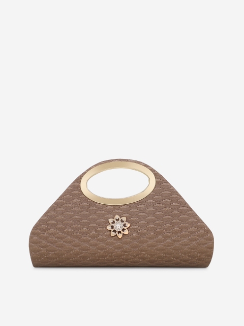 

Element Cart Brown Textured Clutch