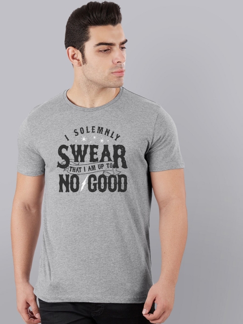 

Free Authority Harry Potter Men Grey Printed Round Neck T-shirt