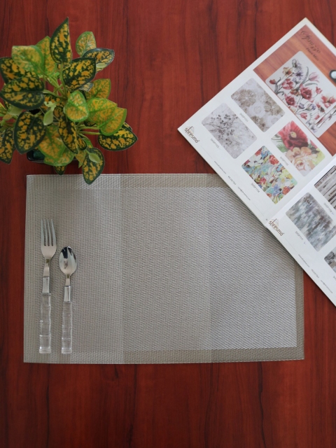 

Shresmo Set Of 6 Grey Textured Table Placemats