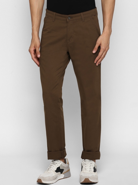 

Cantabil Men Brown Straight Fit Solid Regular Trousers